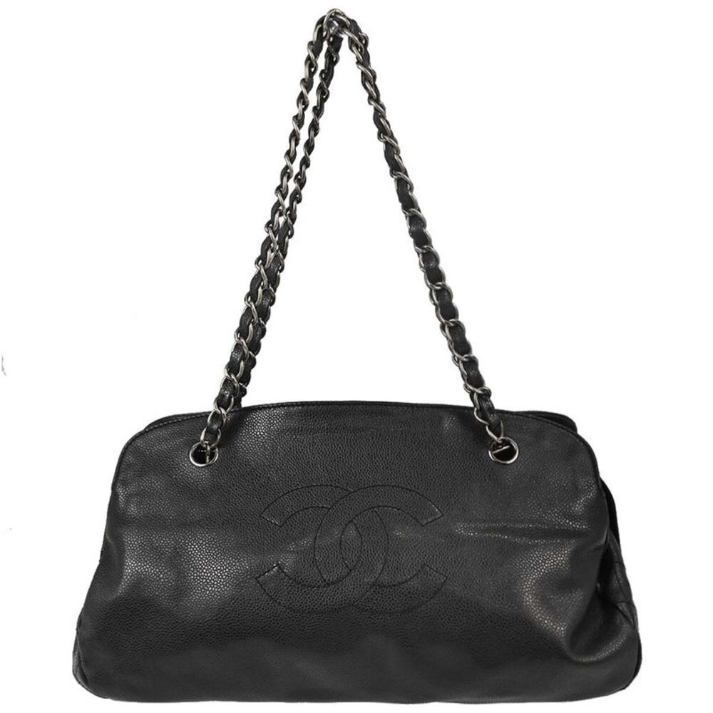 Chanel Cc Bowler Caviar Black Calfskin Shoulder Bag Bag